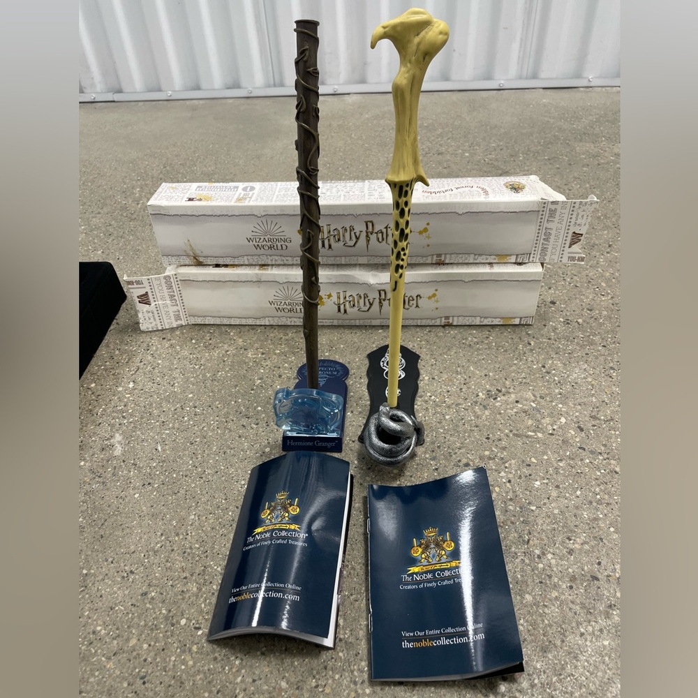 Set of Harry Potter Wands Lord Voldemort & Hermoine Universal Studios